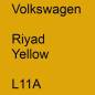 Preview: Volkswagen, Riyad Yellow, L11A.